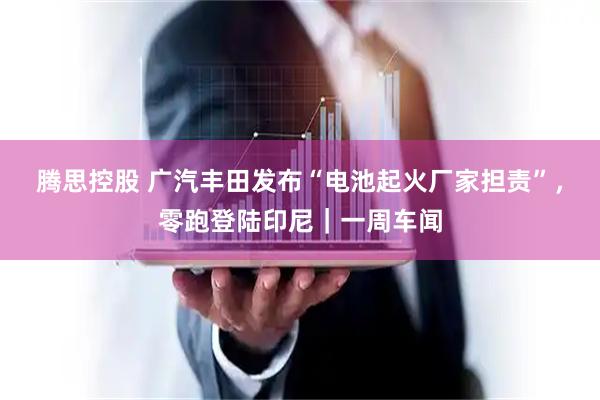 腾思控股 广汽丰田发布“电池起火厂家担责”，零跑登陆印尼｜一周车闻